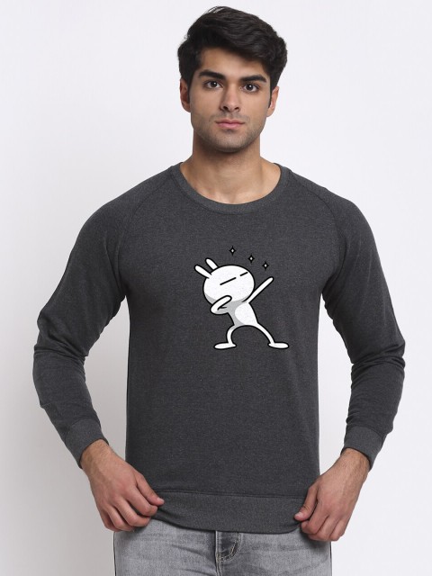 

Friskers Men Grey Printed Sweatshirt