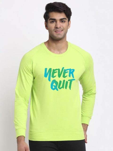 

Friskers Men Green Printed Sweatshirt
