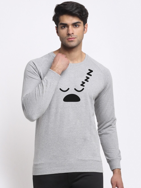 

Friskers Men Grey Printed Sweatshirt