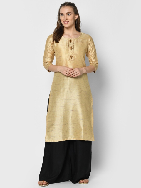 

TRUNDZ Women Beige Kurta