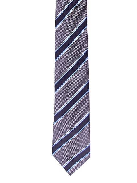 

Tossido Grey Striped Slim Tie