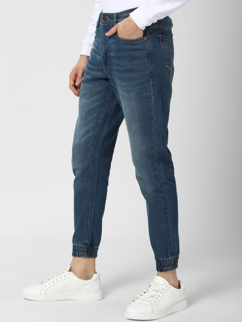 

Peter England Casuals Men Blue Jogger Light Fade Stretchable Jeans