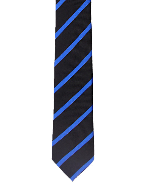 

Tossido Black & Blue Striped Tie