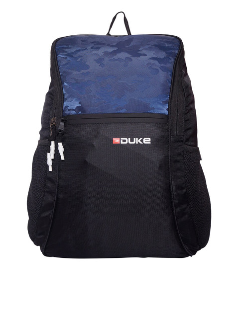 

Duke Unisex Blue & Black Graphic Backpack
