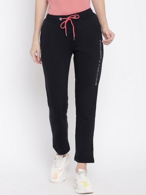 

METTLE Women Black Cotton Track Pants