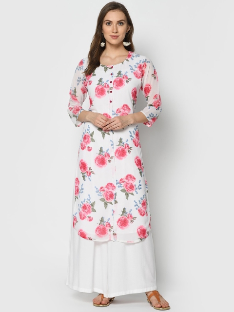 

TRUNDZ Woman Pink Floral Printed Kurta