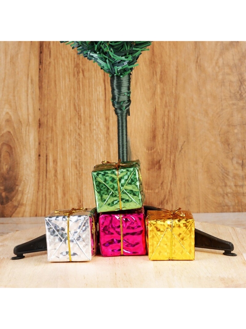 

Ferns N Petals Multicoloured Set of 6 Christmas Tree Hanging Small Gift Box, Multi
