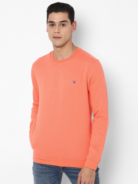 

Allen Solly Sport Men Orange Solid Round Neck Cotton Sweatshirt