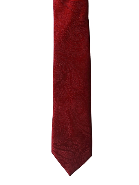 

Tossido Maroon Slim Tie