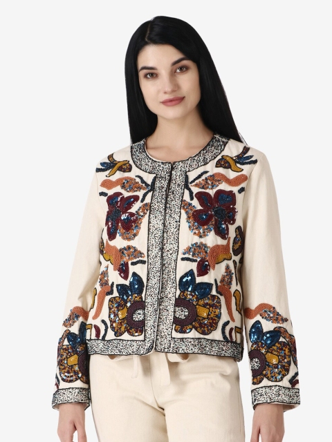 

Diwaah Women Off White Embellished Clothing Set