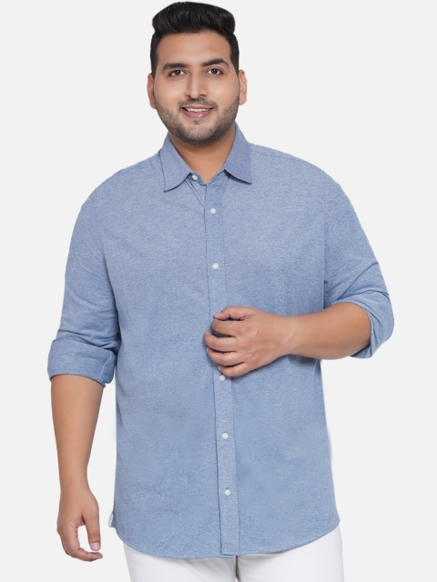 

Santonio Men Blue Comfort Casual Shirt