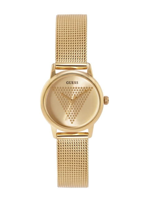 

GUESS Women Gold-Toned Patterned Analogue Watch GW0106L2