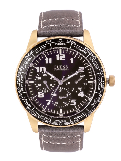 

GUESS Men Coffee Brown Analogue Chronograph Watch W1170G2