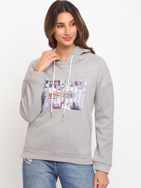 

Her Grace Women Grey Printed Sweatshirt
