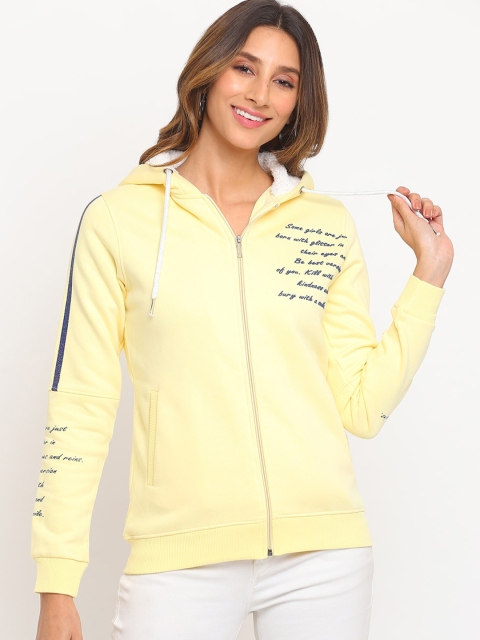 

Her Grace Women Yellow Printed Sweatshirt