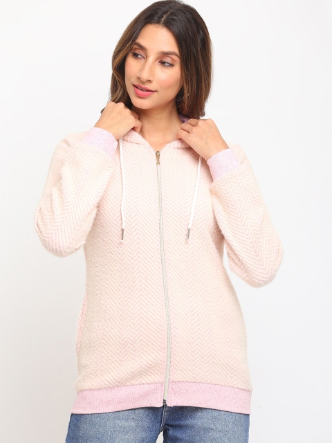 

Her Grace Women Pink Hooded Sweatshirt
