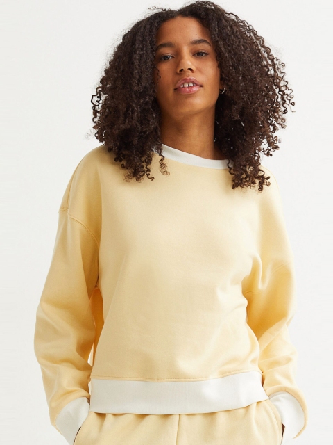 

H&M Women Yellow Sweatshirt