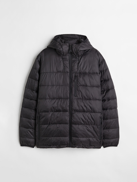 

H&M Men Black Water-Repellent Puffer Jacket