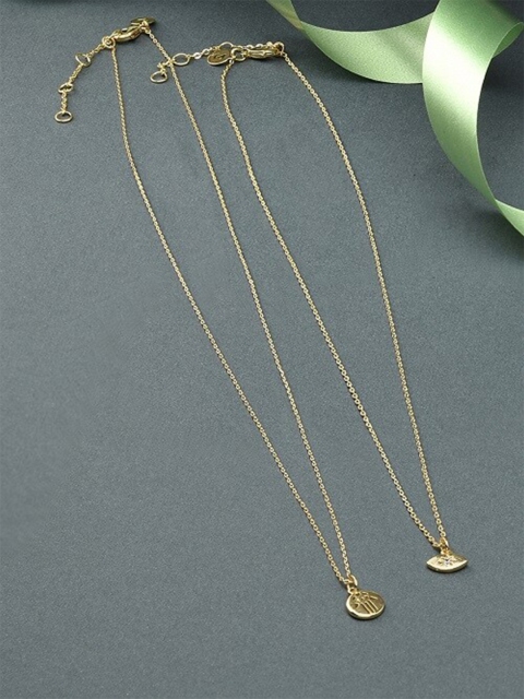 

Accessorize Set of 2 Gold-Plated Layered Necklace