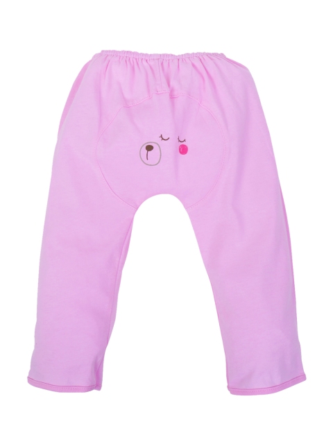 

POKORY Kids Pink Printed Pure Cotton Leggings