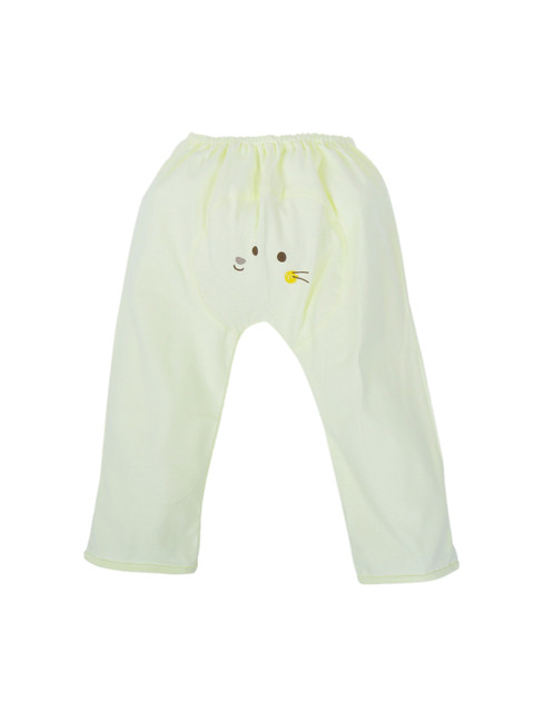 

POKORY Infants Yellow Solid Pure Cotton Lounge Pants