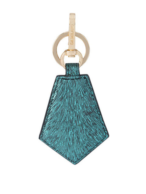 

Da Milano Green & Black Printed Leather Keychain
