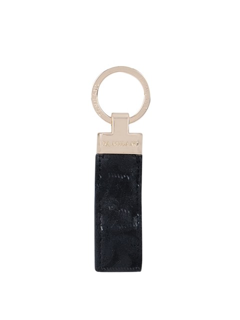 

Da Milano Black & Gold-Toned Handcrafted Genuine Leather Keychain