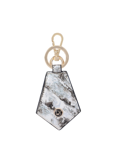 

Da Milano Off White & Brown Handcrafted Genuine Leather Keychain