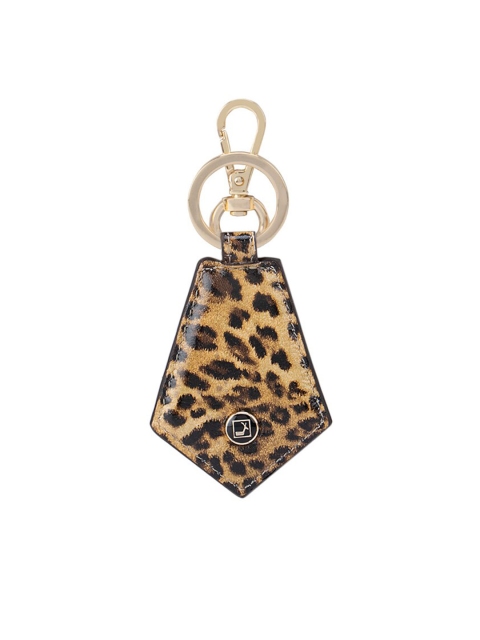 

Da Milano Beige & Black Printed Leather Key Chain