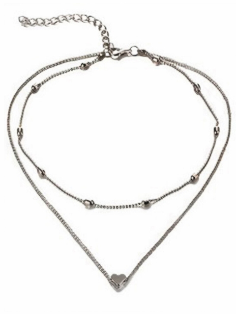 

Vembley Silver-Toned Layered Necklace