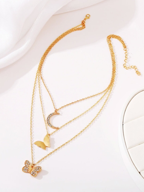 

Vembley Gold-Plated & White Layered Necklace