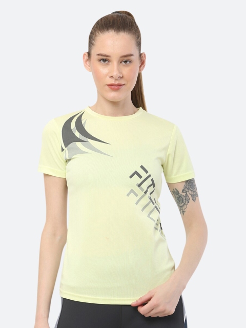 

FITLEASURE Women Green Workout & Training Tshirt
