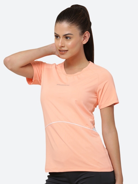 

FITLEASURE Women Orange Luxe Extra Soft Breathable Training & Running T-shirt