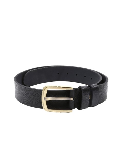 

WildHorn Men Black Leather Belt