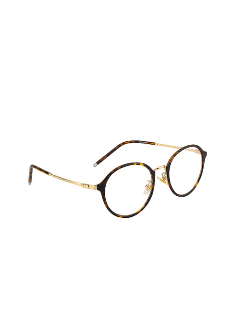 

Ted Smith Unisex Brown & Gold-Toned Full Rim Round Frames TSD-TR-9300_C19