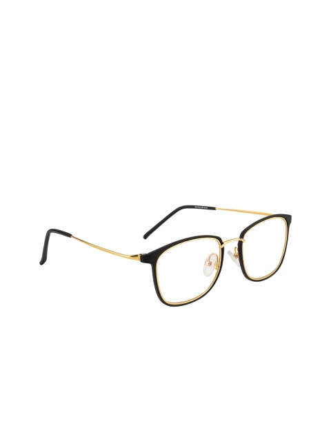 

Ted Smith Unisex Black & Gold-Toned Full Rim Wayfarer Frames - TSD-TR-9292_C8-Black