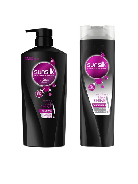 

Sunsilk Set of Stunning Black Shine Shampoo & Conditioner