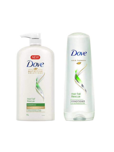 

Dove Set of Hair Fall Rescue Shampoo & Conditioner, White