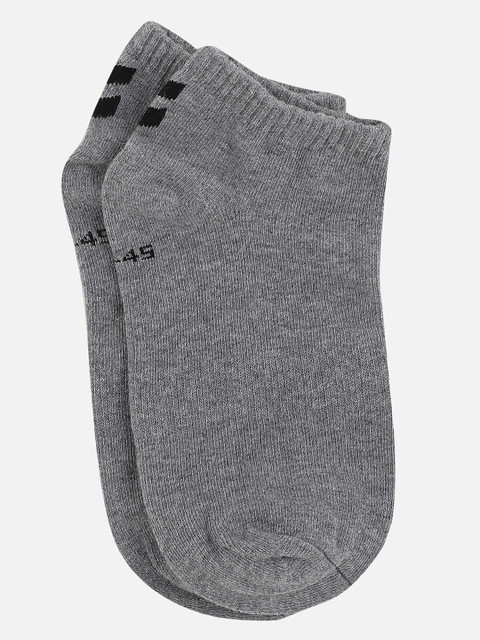 

hummel Unisex Grey & Black Patterned Ankle-Length Socks