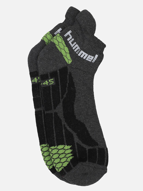 

hummel Unisex Grey & Black Technical Ankle-Length Socks
