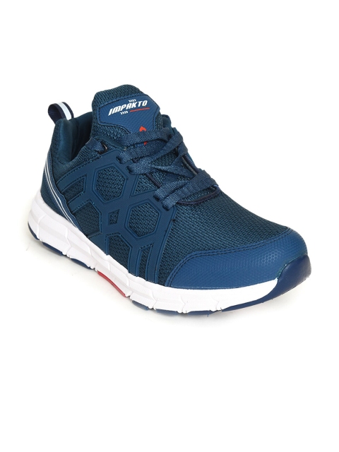 

IMPAKTO Men Blue Mesh Running Non-Marking Shoes