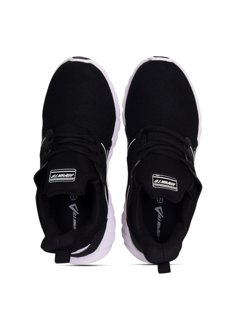 

IMPAKTO Men Black Mesh Running Non-Marking Shoes