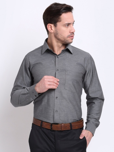 

La Mode Men Grey Slim Fit Formal Shirt