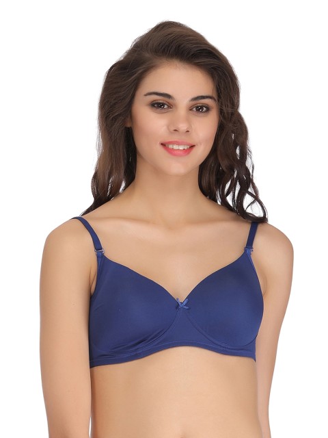 

Clovia Blue Full-Coverage T-shirt Bra BR0724P08