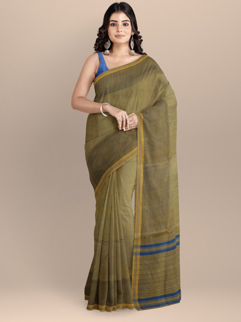 

APCO Grey & Yellow Woven Design Pure Cotton Saree