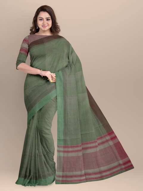 

APCO Grey & Magenta Woven Design Pure Cotton Saree