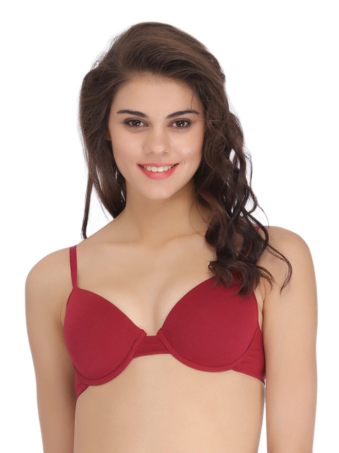 

Clovia Maroon T-shirt Bra BR0749P09