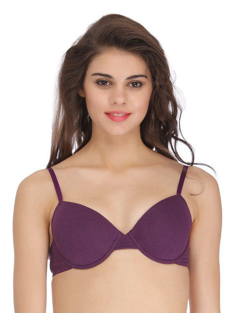 

Clovia Purple T-shirt Bra BR0749P15