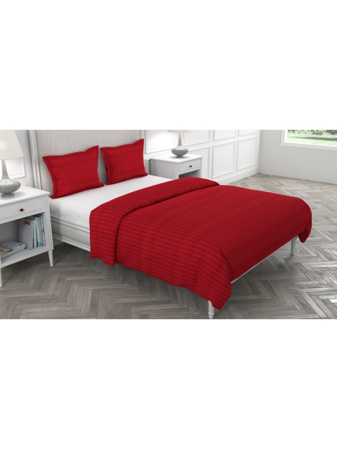 

Livpure Smart Maroon Striped Cotton 300 TC Single Duvet Cover With Pillow Cover