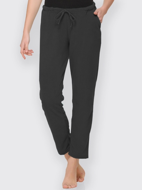 

Kanvin Women Charcoal Grey Solid Lounge Pants